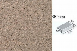  INAX　ピアッツア　OXシリーズ　200x100mm角垂れ付き段鼻　PI-201/6